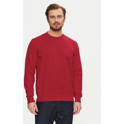 Tommy Hilfiger Mikina Essential MW0MW37237 Červená Regular Fit Muži Tommy Hilfiger Mikina Essential MW0MW37237 Červená Regular Fit Muži