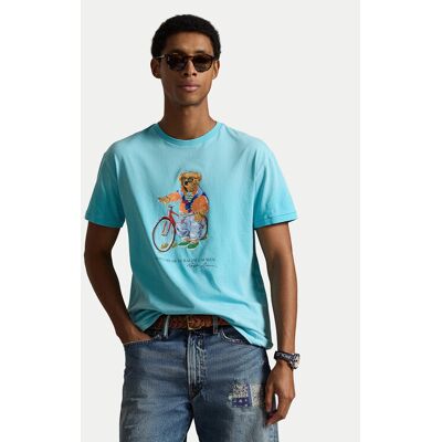 Polo Ralph Lauren Tričko 710B16613001 Modrá Regular Fit Muži Polo Ralph Lauren Tričko 710B16613001 Modrá Regular Fit Muži