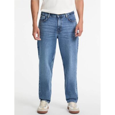 Guess Jeans Džínsy M5GA90 D5M53 Modrá Taper Fit Muži Guess Jeans Džínsy M5GA90 D5M53 Modrá Taper Fit Muži