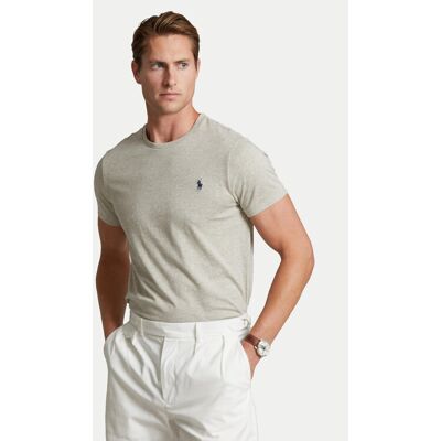 Polo Ralph Lauren Tričko Bsr 710680785 Sivá Custom Slim Fit Muži Polo Ralph Lauren Tričko Bsr 710680785 Sivá Custom Slim Fit Muži