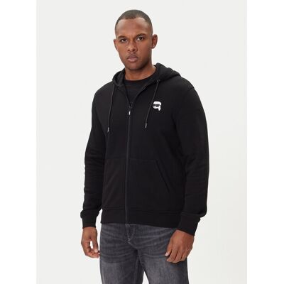 KARL LAGERFELD Mikina 705045 554910 Čierna Regular Fit Muži KARL LAGERFELD Mikina 705045 554910 Čierna Regular Fit Muži