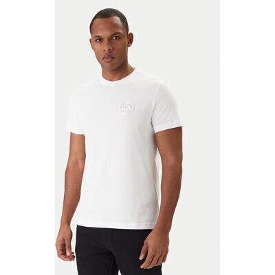 Versace Jeans Couture Tričko 80GAHT03 CJ00T Biela Regular Fit Muži Versace Jeans Couture Tričko 80GAHT03 CJ00T Biela Regular Fit Muži