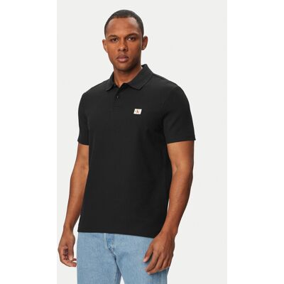 Calvin Klein Jeans Polokošeľa LV04RG217G Čierna Regular Fit Muži Calvin Klein Jeans Polokošeľa LV04RG217G Čierna Regular Fit Muži