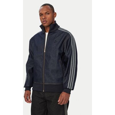 adidas Džínsová bunda Firebird Adicolor KS4971 Tmavomodrá Loose Fit Muži adidas Džínsová bunda Firebird Adicolor KS4971 Tmavomodrá Loose Fit Muži