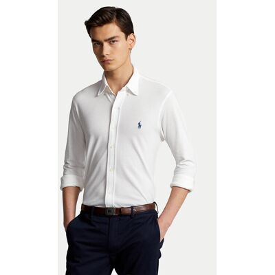 Polo Ralph Lauren Košeľa 710654408003 Biela Regular Fit Muži Polo Ralph Lauren Košeľa 710654408003 Biela Regular Fit Muži