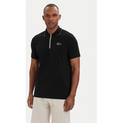 KARL LAGERFELD Polokošeľa 745021 562221 Čierna Regular Fit Muži KARL LAGERFELD Polokošeľa 745021 562221 Čierna Regular Fit Muži