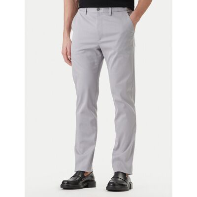 Calvin Klein Chino nohavice LV040EM633 Sivá Slim Fit Muži Calvin Klein Chino nohavice LV040EM633 Sivá Slim Fit Muži