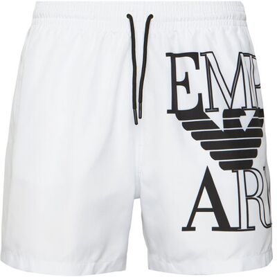 Emporio Armani Plavecké šortky EM000583 AF20434 U0002 Biela Regular Fit Muži Emporio Armani Plavecké šortky EM000583 AF20434 U0002 Biela Regular Fit Muži