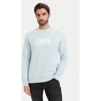 KARL LAGERFELD Mikina 705780 563917 Svetlo modrá Regular Fit Muži KARL LAGERFELD Mikina 705780 563917 Svetlo modrá Regular Fit Muži
