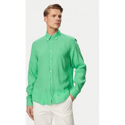 BOSS Košeľa H-Liam 50556077 Svetlo zelená Regular Fit Muži BOSS Košeľa H-Liam 50556077 Svetlo zelená Regular Fit Muži