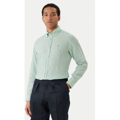 BOSS Košeľa H-Liam 50560595 Zelená Regular Fit Muži BOSS Košeľa H-Liam 50560595 Zelená Regular Fit Muži