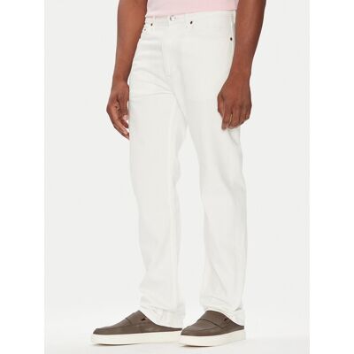 Calvin Klein Jeans Džínsy LV04LB781G Biela Straight Fit Muži Calvin Klein Jeans Džínsy LV04LB781G Biela Straight Fit Muži