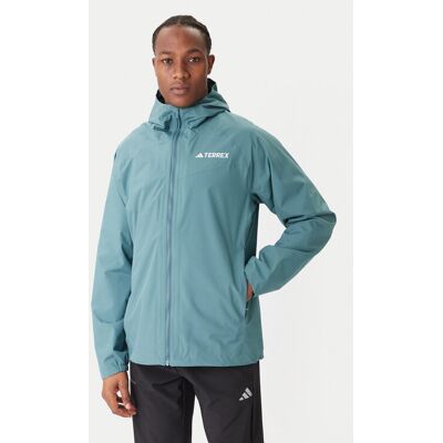 adidas Nepremokavá bunda Terrex Multi 2L RAIN.RDY JL9774 Zelená Regular Fit Muži adidas Nepremokavá bunda Terrex Multi 2L RAIN.RDY JL9774 Zelená Regular Fit Muži