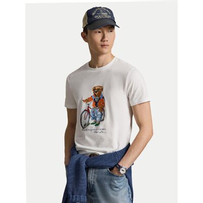 Polo Ralph Lauren Tričko 710B16612002 Biela Regular Fit Muži Polo Ralph Lauren Tričko 710B16612002 Biela Regular Fit Muži