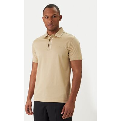 KARL LAGERFELD Polokošeľa 745002 562200 Béžová Regular Fit Muži KARL LAGERFELD Polokošeľa 745002 562200 Béžová Regular Fit Muži