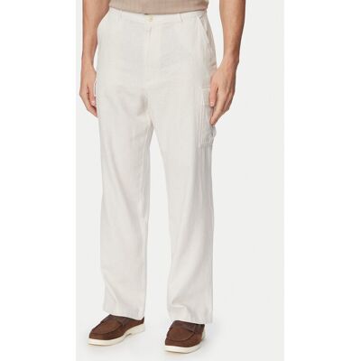 Calvin Klein Jeans Cargo nohavice LV04RF611G Svetlo béžová Relaxed Fit Muži Calvin Klein Jeans Cargo nohavice LV04RF611G Svetlo béžová Relaxed Fit Muži