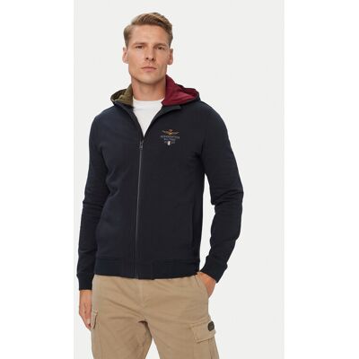 Aeronautica Militare Mikina 262FE2097UF00662 Tmavomodrá Regular Fit Muži Aeronautica Militare Mikina 262FE2097UF00662 Tmavomodrá Regular Fit Muži
