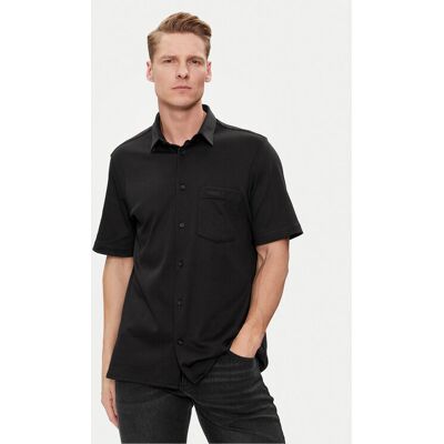 Calvin Klein Košeľa K10K112708 Čierna Regular Fit Muži Calvin Klein Košeľa K10K112708 Čierna Regular Fit Muži