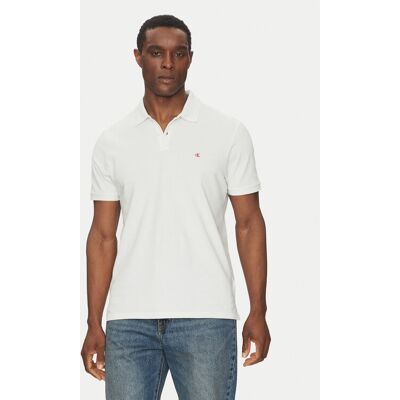 Calvin Klein Jeans Polokošeľa LV040EM269 Biela Regular Fit Muži Calvin Klein Jeans Polokošeľa LV040EM269 Biela Regular Fit Muži