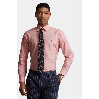Polo Ralph Lauren Košeľa Bsr 710792041 Ružová Custom Fit Muži Polo Ralph Lauren Košeľa Bsr 710792041 Ružová Custom Fit Muži
