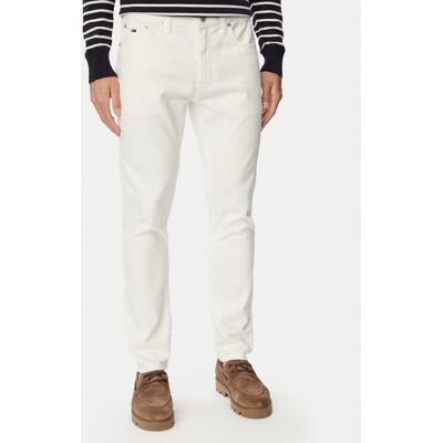 Tommy Jeans Džínsy Austin DM0DM23353 Biela Slim Fit Muži Tommy Jeans Džínsy Austin DM0DM23353 Biela Slim Fit Muži
