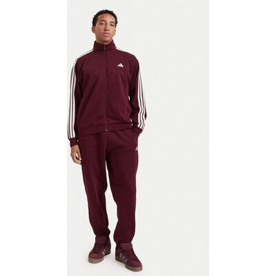 adidas Tepláková súprava 3-Stripes Fleece KY2282 Bordová Regular Fit Muži adidas Tepláková súprava 3-Stripes Fleece KY2282 Bordová Regular Fit Muži