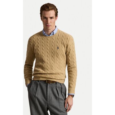 Polo Ralph Lauren Sveter 710876762009 Béžová Regular Fit Muži Polo Ralph Lauren Sveter 710876762009 Béžová Regular Fit Muži