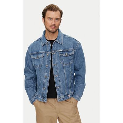 Guess Jeans Džínsová bunda M4YN38 D5DO2 Modrá Regular Fit Muži Guess Jeans Džínsová bunda M4YN38 D5DO2 Modrá Regular Fit Muži