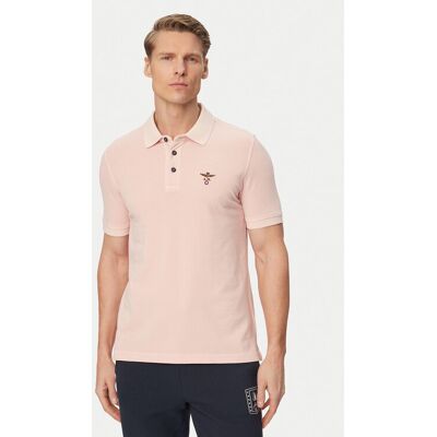 Aeronautica Militare Polokošeľa 261PO1925UP00406 Svetloružová Regular Fit Muži Aeronautica Militare Polokošeľa 261PO1925UP00406 Svetloružová Regular Fit Muži