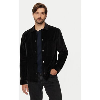 Calvin Klein Košeľa K10K113619 Čierna Overshirt Fit Muži Calvin Klein Košeľa K10K113619 Čierna Overshirt Fit Muži