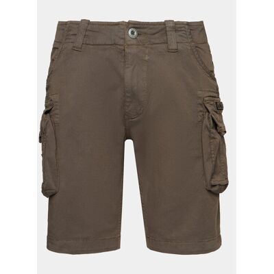 Alpha Industries Bavlnené šortky Crew 176203 Sivá Slim Fit Muži Alpha Industries Bavlnené šortky Crew 176203 Sivá Slim Fit Muži