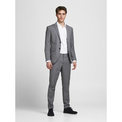 Jack & Jones Oblek Franco 12181339 Sivá Super Slim Fit Muži Jack & Jones Oblek Franco 12181339 Sivá Super Slim Fit Muži