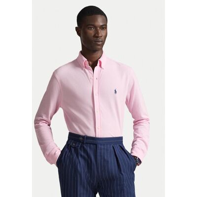 Polo Ralph Lauren Košeľa 710654408101 Ružová Slim Fit Muži Polo Ralph Lauren Košeľa 710654408101 Ružová Slim Fit Muži