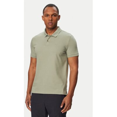 Calvin Klein Polokošeľa LV04LC254G Kaki Slim Fit Muži Calvin Klein Polokošeľa LV04LC254G Kaki Slim Fit Muži