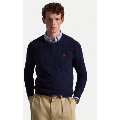 Polo Ralph Lauren Sveter 710876762002 Tmavomodrá Regular Fit Muži Polo Ralph Lauren Sveter 710876762002 Tmavomodrá Regular Fit Muži