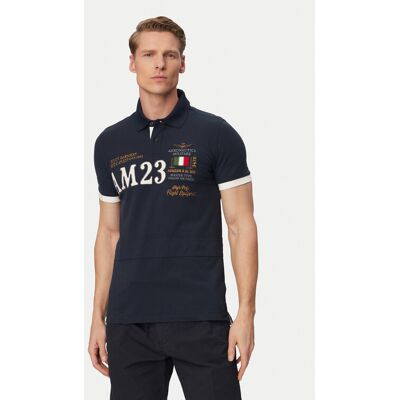 Aeronautica Militare Polokošeľa 261PO1916UP00191 Tmavomodrá Regular Fit Muži Aeronautica Militare Polokošeľa 261PO1916UP00191 Tmavomodrá Regular Fit Muži