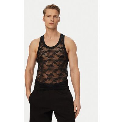 Emporio Armani Tank top EM002156 AF16108 FC039 Čierna Regular Fit Muži Emporio Armani Tank top EM002156 AF16108 FC039 Čierna Regular Fit Muži