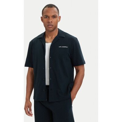 KARL LAGERFELD Košeľa B2M46063 Tmavomodrá Slim Fit Muži KARL LAGERFELD Košeľa B2M46063 Tmavomodrá Slim Fit Muži