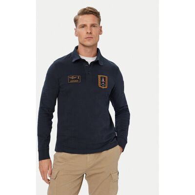 Aeronautica Militare Polokošeľa 262PO1941UJ00703 Tmavomodrá Regular Fit Muži Aeronautica Militare Polokošeľa 262PO1941UJ00703 Tmavomodrá Regular Fit Muži