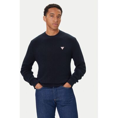 Guess Sveter M4BR30 Z3HM1 Tmavomodrá Regular Fit Muži Guess Sveter M4BR30 Z3HM1 Tmavomodrá Regular Fit Muži