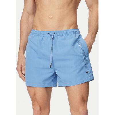 KARL LAGERFELD Plavecké šortky B1M46001 Modrá Regular Fit Muži KARL LAGERFELD Plavecké šortky B1M46001 Modrá Regular Fit Muži