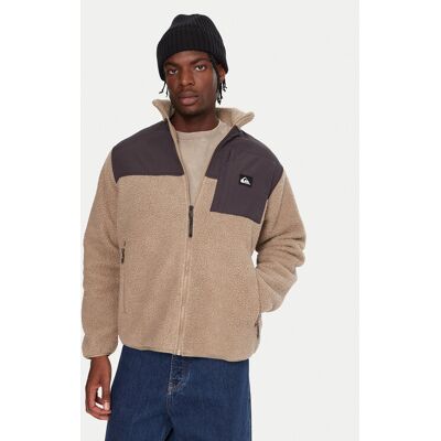 Quiksilver Fleecová mikina Shallow Water EQYPF03076 Béžová Regular Fit Muži Quiksilver Fleecová mikina Shallow Water EQYPF03076 Béžová Regular Fit Muži
