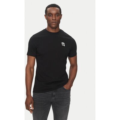 KARL LAGERFELD Tričko 755710 500224 Čierna Regular Fit Muži KARL LAGERFELD Tričko 755710 500224 Čierna Regular Fit Muži