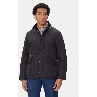 Barbour Prechodná bunda Chelsea MQU0006BK11 Čierna Regular Fit Muži Barbour Prechodná bunda Chelsea MQU0006BK11 Čierna Regular Fit Muži