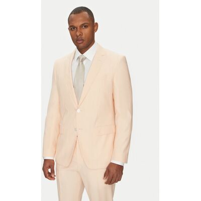 BOSS Oblek H-Huge 50540759 Oranžová Slim Fit Muži BOSS Oblek H-Huge 50540759 Oranžová Slim Fit Muži