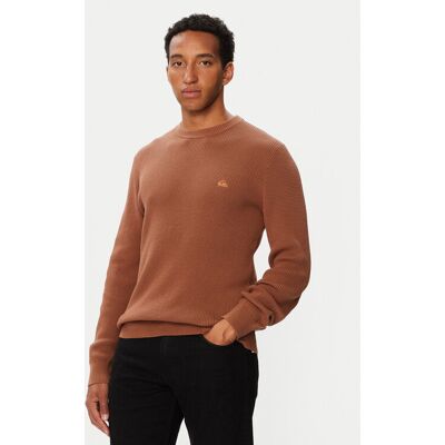 Quiksilver Sveter EQYSW03342 Hnedá Regular Fit Muži Quiksilver Sveter EQYSW03342 Hnedá Regular Fit Muži