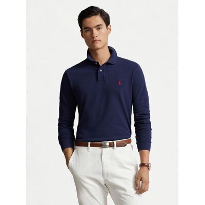 Polo Ralph Lauren Polokošeľa 710680790046 Tmavomodrá Custom Slim Fit Muži Polo Ralph Lauren Polokošeľa 710680790046 Tmavomodrá Custom Slim Fit Muži