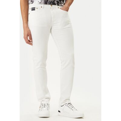 Versace Jeans Couture Džínsy 80GAB5S0 CEWCA Biela Slim Fit Muži Versace Jeans Couture Džínsy 80GAB5S0 CEWCA Biela Slim Fit Muži
