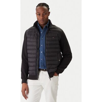 Tommy Hilfiger Prechodná bunda Mix Media Ess MW0MW41329 Čierna Regular Fit Muži Tommy Hilfiger Prechodná bunda Mix Media Ess MW0MW41329 Čierna Regular Fit Muži