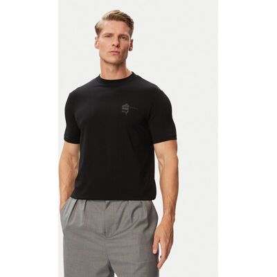 KARL LAGERFELD Tričko 755041 563221 Čierna Regular Fit Muži KARL LAGERFELD Tričko 755041 563221 Čierna Regular Fit Muži